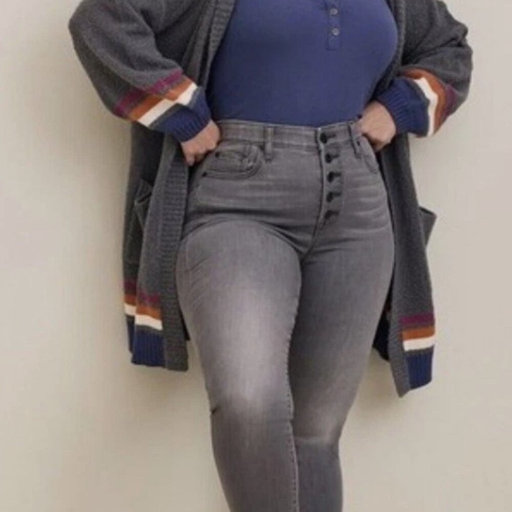 Torrid Comfy Oversized Knit Boho Autumn Hooded Open Front Cardigan Sweater 3X